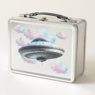 Outer Space Themed Metal Lunch Box