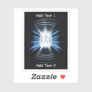 Outer Space Transporter Sticker