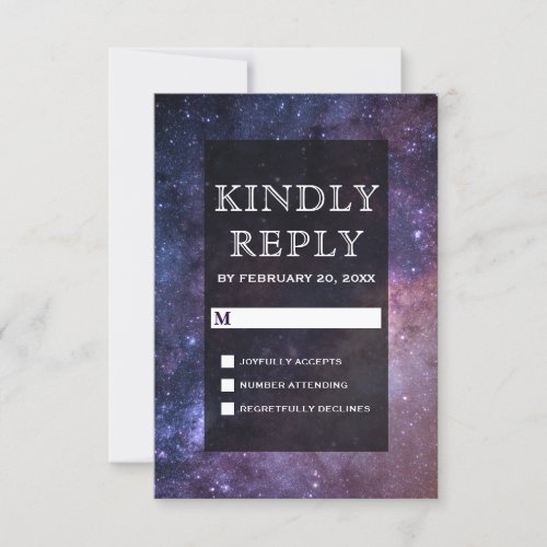 Outer Space Universe Galaxy RSVP