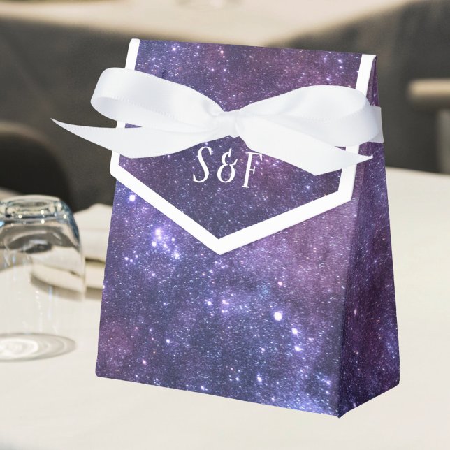 Outer Space Universe Galaxy Wedding Favor Boxes (Creator Uploaded)