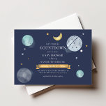 Outer Space Watercolor Galaxy Baby Shower Note Card<br><div class="desc">Blast off to a stellar celebration with this out-of-this-world baby shower custom invitation! Featuring customizable text and vibrant colors,  these invitations are perfect for welcoming your little future astronaut. Get ready to embark on an intergalactic adventure with this unique and memorable invitation!</div>