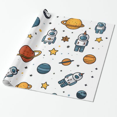 Outer Space Wrapping Paper