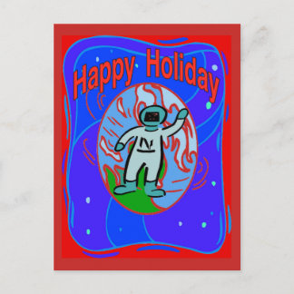 Outer SpaceHOLIDAY Holiday Postcard