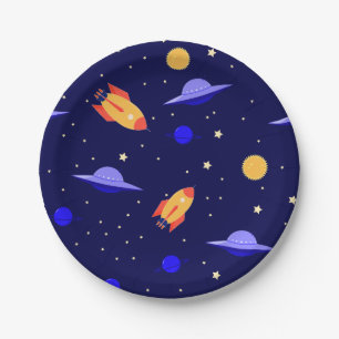 Outerspace Art Outer Wilds Solar System Astronomie Paper Plates