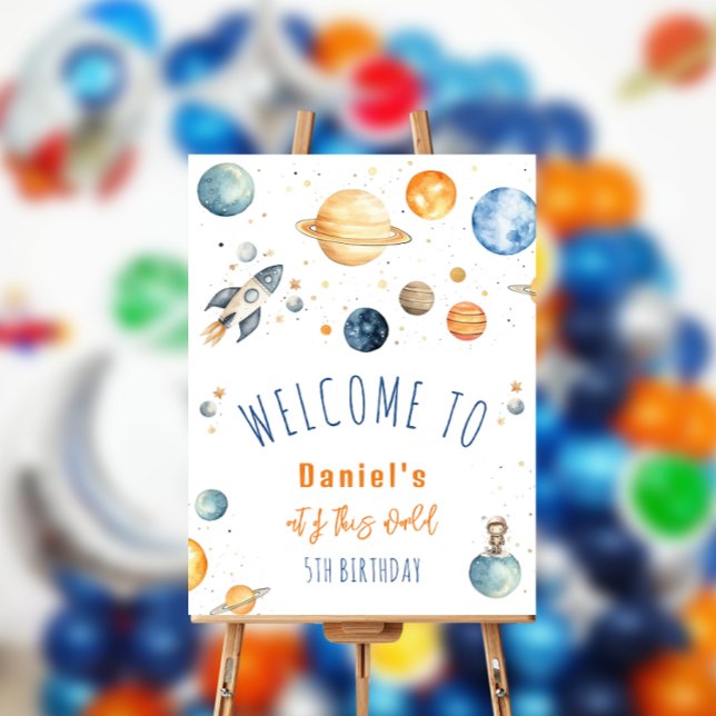 Outerspace Planets Birthday Foam Board (Creator Uploaded)