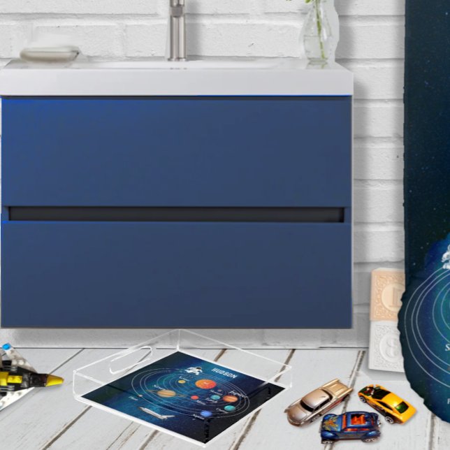 Outerspace Solar System Astronaut Spaceship Pluto Acrylic Tray (Creator Uploaded)