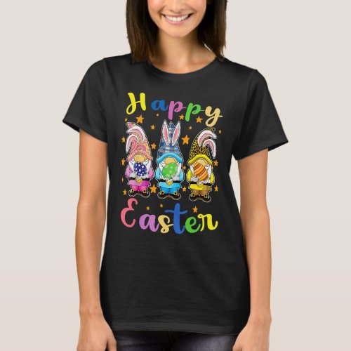 Outfit Happy Easter Day 2022 Bunny Gnome Hug Easte T_Shirt