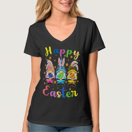 Outfit Happy Easter Day 2022 Bunny Gnome Hug Easte T_Shirt