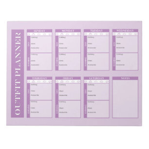Outfit Planner Tear-Away Notepad
