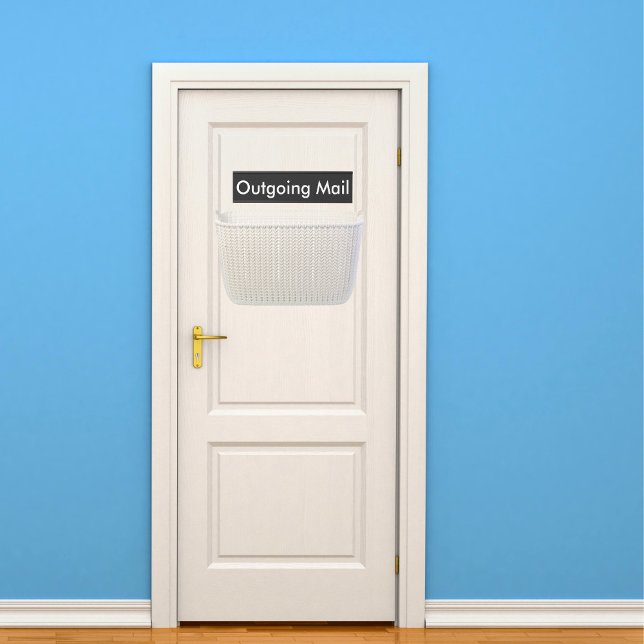 Outgoing Mail Black Door Sign (Creator Uploaded)