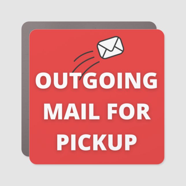 Outgoing Mail Flag for Pickup Magnet (Front)