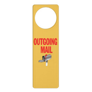 Outgoing Mail pickup sign