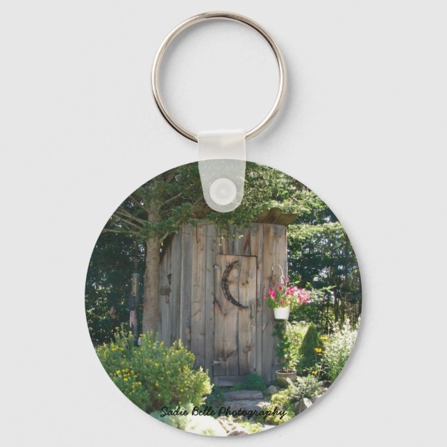 Outhouse in Maine Keychain (Front)