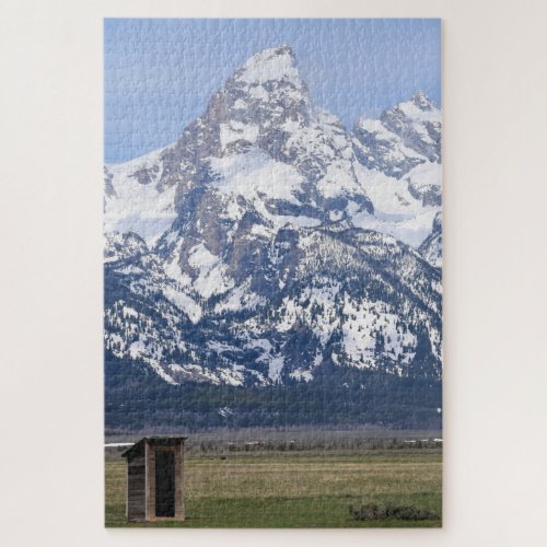 Outhouse in the Tetons _ Rocky Mountains _ 20x30 Jigsaw Puzzle