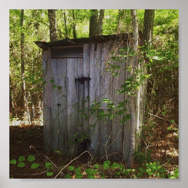 Outhouse in the Woods Poster (Front)