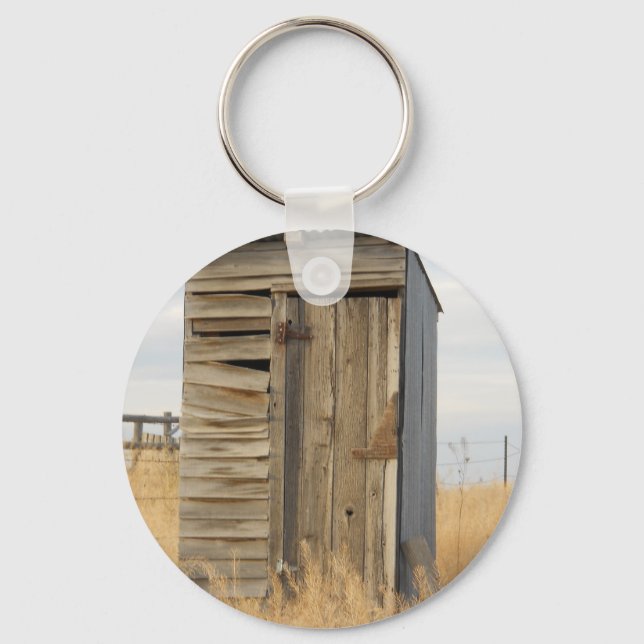"Outhouse" Keychain (Front)