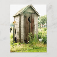 outhouse postcard