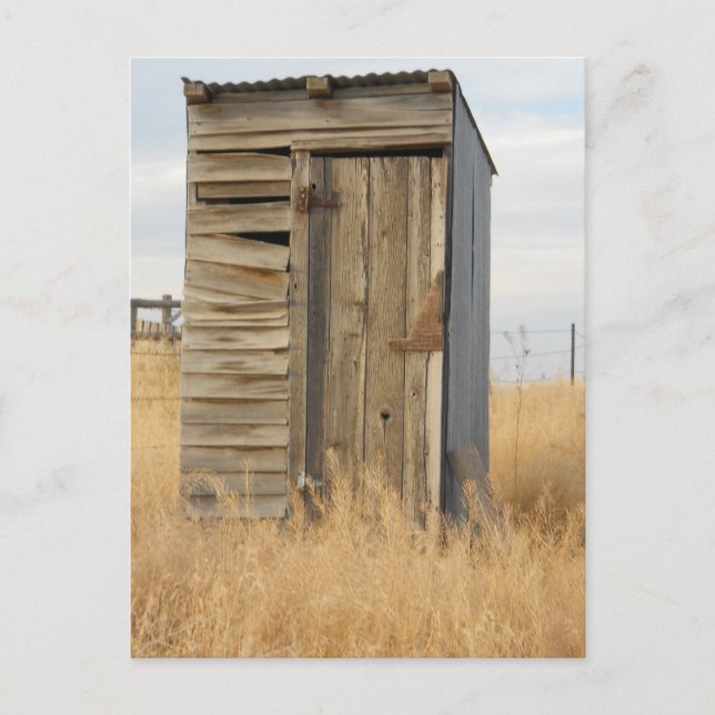"Outhouse" Postcard (Front)