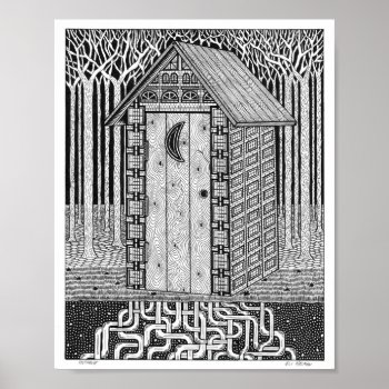 Outhouse Poster by elihelman at Zazzle