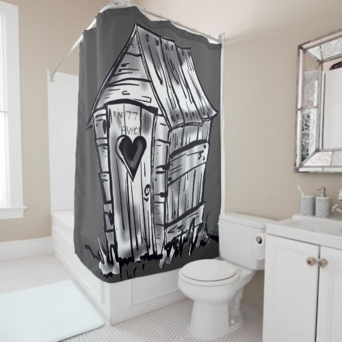Outhouse Shower Curtain