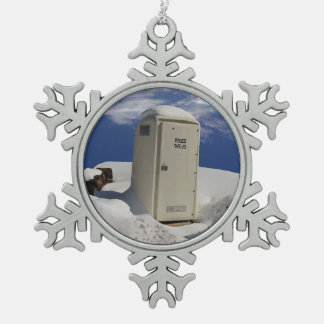 OutHouse WiFi ~ Pewter ornament