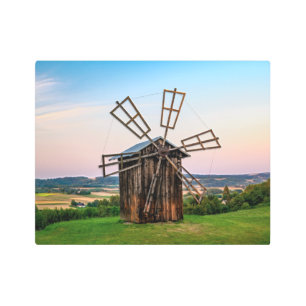 Outhouse Windmill Metal Print