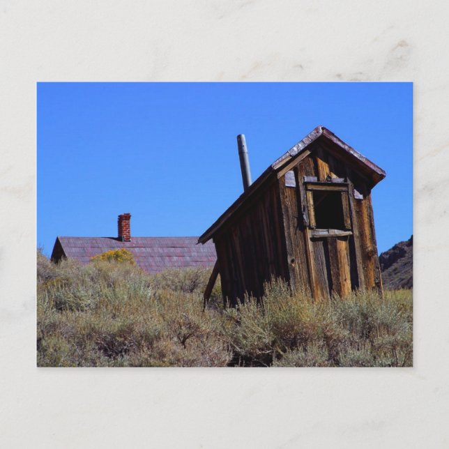 Outhouses Bodie Postcard (Front)