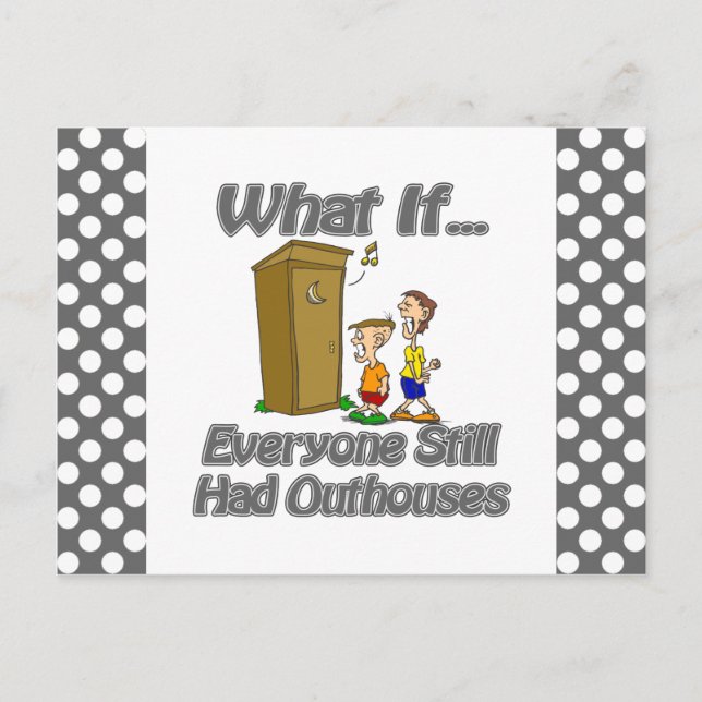 Outhouses Postcard (Front)