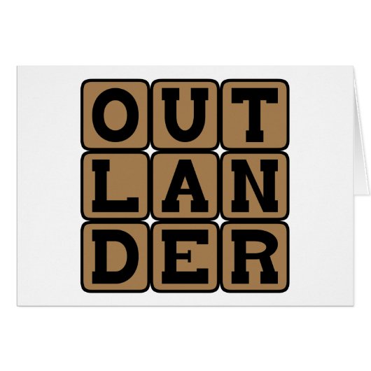 Outlander, Foreigner or Stranger Cards (Front Horizontal)