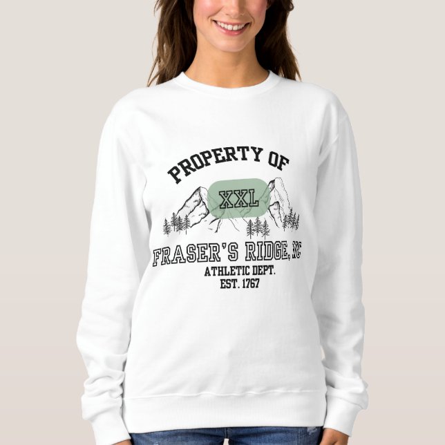 OUTLANDER Property Of Fraser's Ridge NC XXL  Sweatshirt (Front)