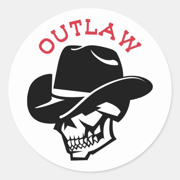 Outlaw Stickers | Zazzle