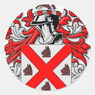 Outlaw Coat of Arms Classic Round Sticker