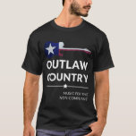 Outlaw Country Music For The Non-Compliant Guitar T-Shirt