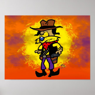 Outlaw Doggo at Sunset Poster