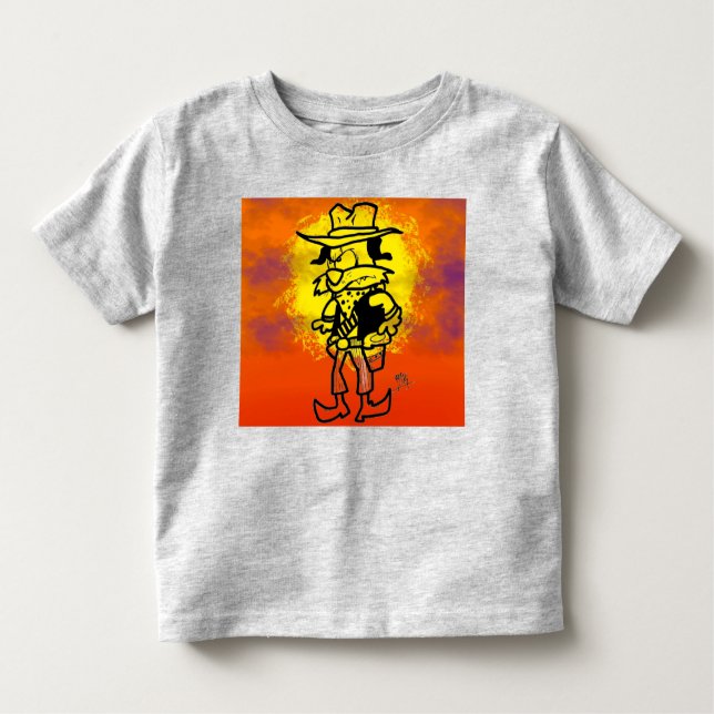 Outlaw Doggo at Sunset Toddler T-shirt (Front)