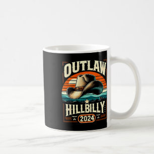 Outlaw Hillbilly 2024 Us Election Day Cowboy Hat  Coffee Mug