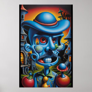 Outlaw in Groll-Town - Ken Gage Fantasy Art Poster