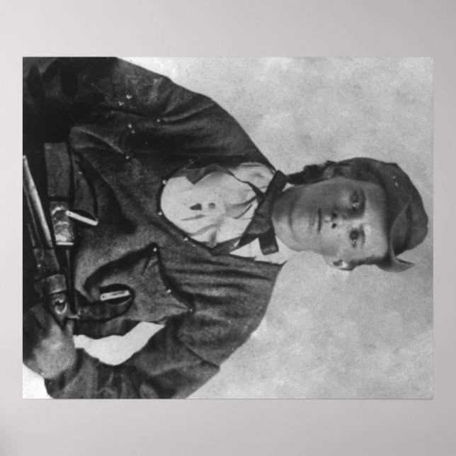 Outlaw Jesse James Portrait Photograph Poster (Front)