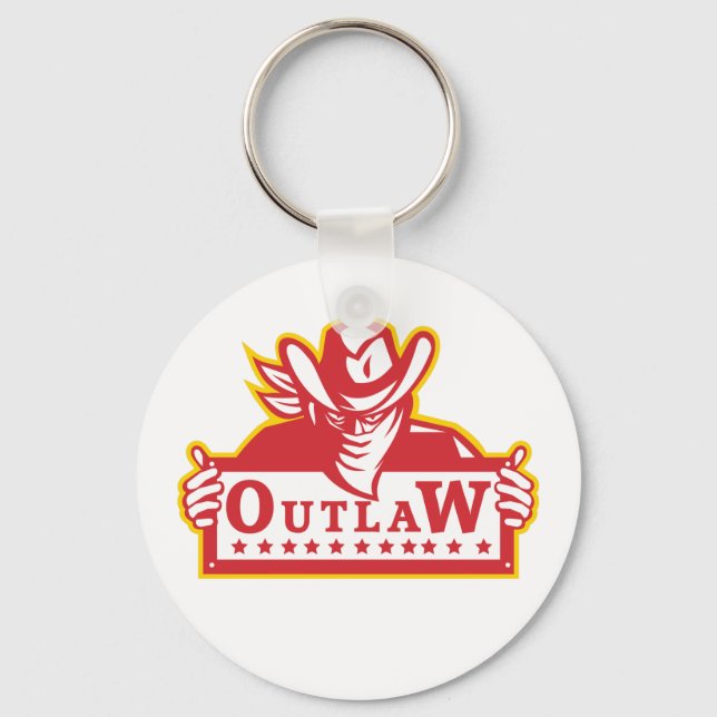 Outlaw Keychain (Front)