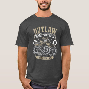 Outlaw Monster Truck That’s How I Roll Mens T-Shi T-Shirt