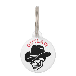 Outlaw Pet ID Tag