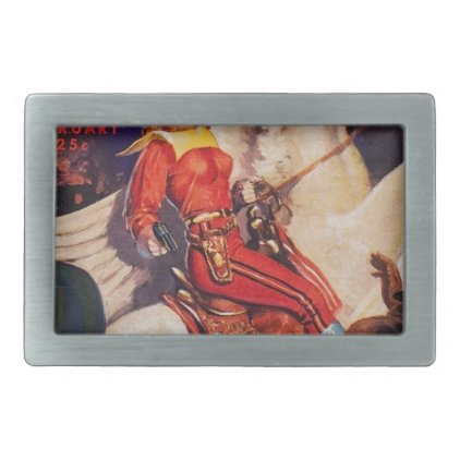 Outlaw Queen of Venus Rectangular Belt Buckle