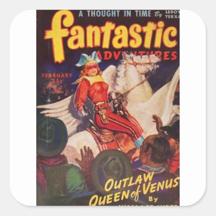 Outlaw Queen of Venus Square Sticker
