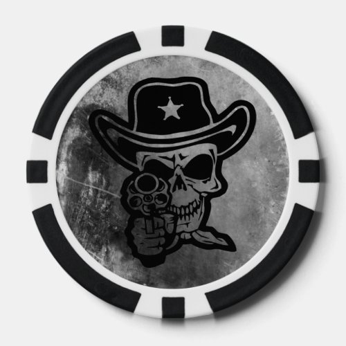 Outlaw Sherif Skull Poker Collection Poker Chips