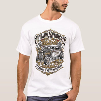 Outlaw Syndicate Kustom Kulture Hot Rod Graphic T-Shirt