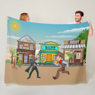 Outlaw's Cozy Retreat Fleece Blanket