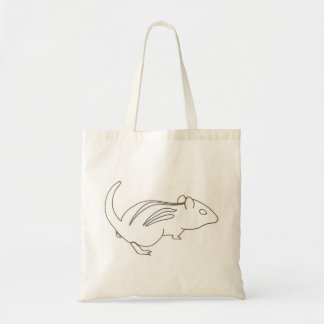 Outline Art  Drawing- chipmunk, canvas bags