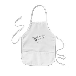Outline Art Drawing coloring space shuttle aprons