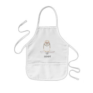 Outline art drawing, Hoot Owl Coloring Aprons