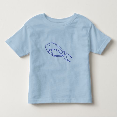 Outline art drawing of two fish coloring shirts